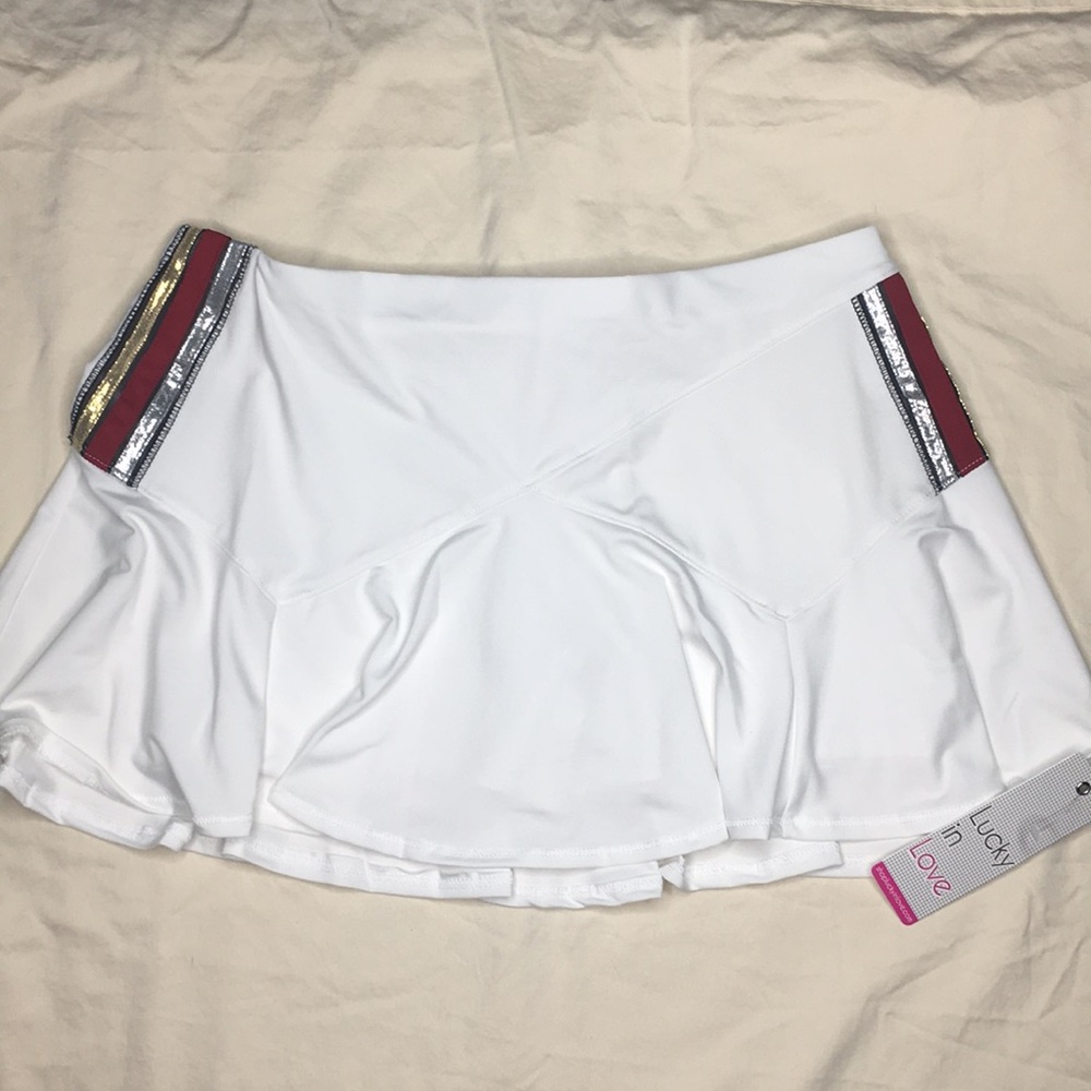 NWT Olympian Flounce Skirt